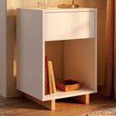 Ver imagem 2 de Mesa de Cabeceira 1 Gaveta 36 Cm B88 Branco Montana Novam