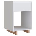 Ver imagem 1 de Mesa de Cabeceira 1 Gaveta 36 Cm B88 Branco Montana Novam
