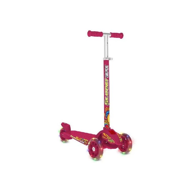 Patinete Skatenet MAX PINK LED Bandeirante 1521