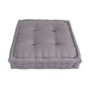 Ver imagem 1 de Futon Turco 50x50x12cm - Tecido Viscose C/ Algodão - Cor Cinza