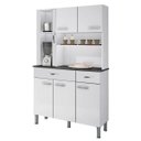 Ver imagem 1 de ARMÁRIO DE COZINHA 6 PORTAS 2 GAVETAS ALFA BRANCO SALLÊTO