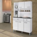 Ver imagem 2 de ARMÁRIO DE COZINHA 6 PORTAS 2 GAVETAS ALFA BRANCO SALLÊTO