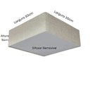Ver imagem 2 de Lustre Plafon Sobrepor Quadrado Vivare Cqf5015rst Cúpula em Tecido Cor Rustico Bege 50x50x15cm