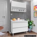 Ver imagem 2 de Armário de Cozinha com Nichos Cp01 para Pia 100cm M24 Branco - Mpozenato