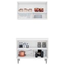 Ver imagem 3 de Armário de Cozinha com Nichos Cp01 para Pia 100cm M24 Branco - Mpozenato