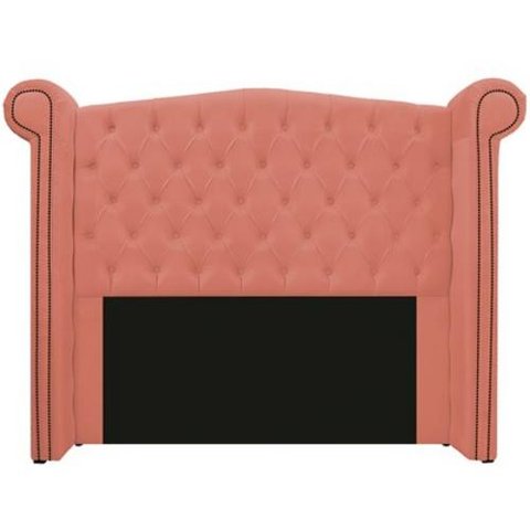 Cabeceira Madrid 100 cm Suede Coral