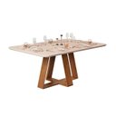 Ver imagem 1 de Mesa Dj Celeste 160x90 P/ 06 Cad. Frejó/off White