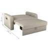 Sofá Cama com Baú 2 Lugares John Linho - 5