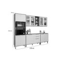Ver imagem 2 de Cozinha Modulada Mgm 5 Peças Brilhante C5p161 Cinamomo/off