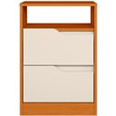 Ver imagem 7 de Mesa de Cabeceira 2 Gavetas Sara Flex Cinamomo/off White