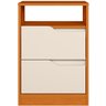 Mesa de Cabeceira 2 Gavetas Sara Flex Cinamomo/off White - 7