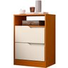 Mesa de Cabeceira 2 Gavetas Sara Flex Cinamomo/off White - 5