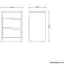 Ver mais imagens de Mesa de Cabeceira 2 Gavetas Sara Flex Cinamomo/off White