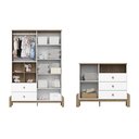 Ver imagem 5 de Conjunto Quarto de Bebê com Guarda-Roupa 4 Portas e Cômoda Ternura Branco/Jequitibá