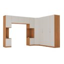 Ver imagem 2 de Guarda Roupa Planejado 12 Portas 6 Peças Hera CabeCasa MadeiraOriginals Louro/Algodão