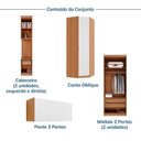 Ver imagem 5 de Guarda Roupa Planejado 12 Portas 6 Peças Hera CabeCasa MadeiraOriginals Louro/Algodão