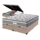 Ver imagem 1 de Cama Box Baú Bege e Colchão Queen Evolution Molas Ensacadas Probel