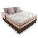 Ver imagem 1 de Cama Box Casal 138 Marrom com Colchão Pillow Angel Molas Ensacadas