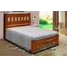 Cama de Casal Madri de Madeira Maciça Angelim Pedra/Tauari - 2