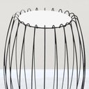 Ver imagem 5 de Kit Mesa Apoio Lateral 43 Cm Tampo Vidro Branco Base Metal Preto Nacc