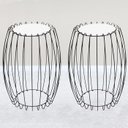 Ver imagem 2 de Kit Mesa Apoio Lateral 43 Cm Tampo Vidro Branco Base Metal Preto Nacc