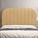 Ver imagem 2 de Cabeceira Cama Box Queen Estofada Orgânica 160cm Alice W01 Couríssimo Fendi - Lyam Decor