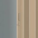 Ver imagem 3 de Porta Sanfonada de PVC Plast 210x96cm com Trinco Bege Bcf