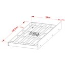 Ver imagem 4 de Cama Auxiliar de Solteiro para Colchão 88cm Amendoa Cm8008 Tecno Mobili