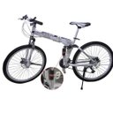 Ver imagem 4 de Bicicleta Dobravel Branco 21 Marchas Aro 26 Freio Disco (BSL-BIC-1)