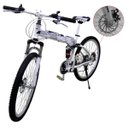 Ver imagem 3 de Bicicleta Dobravel Branco 21 Marchas Aro 26 Freio Disco (BSL-BIC-1)