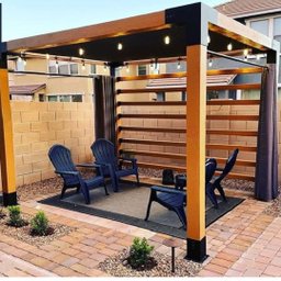 Pérgola Popsteel Club com Toldo e Parede Slim - 3