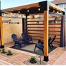Pérgola Popsteel Club com Toldo e Parede Slim - 3