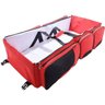 Bolsa Maternidade Cama Berço Bebe Viagem Vermelho Trocador Dobravel - 3