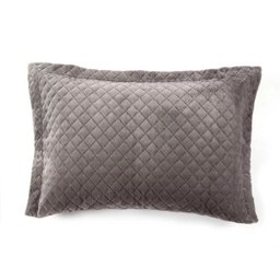 Porta Travesseiro Plush Inove Liso 55 x 80 cm Ardosia Hedrons - 1