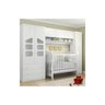 Quarto Modulado com Ponte Aérea Eloísa e Berço que Vira Mini Cama Bambini - Phoenix Baby - Branco - 2