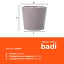 Ver imagem 3 de Vaso Reto Badi Pedra 42 Terrano