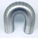 Ver imagem 1 de Tubo Extensivo em Aluminio 137mm 1 metro Exaustor Exaustão Coifa Aquecedor Adaptação