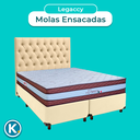 Ver imagem 4 de Kit Cama Box + Cabeceira + Colchão Queen Molas Ensacadas - Legaccy - Paropas