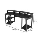 Ver imagem 3 de Mesa Gamer para 2 Monitores 3 Prateleiras Preto Me4167 - Tecno Mobili