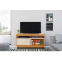 Ver imagem 1 de Rack Artur para Tv de até 50 Polegadas - Cinamomo / Off White - Madetec