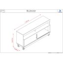 Ver imagem 3 de Rack Artur para Tv de até 50 Polegadas - Cinamomo / Off White - Madetec