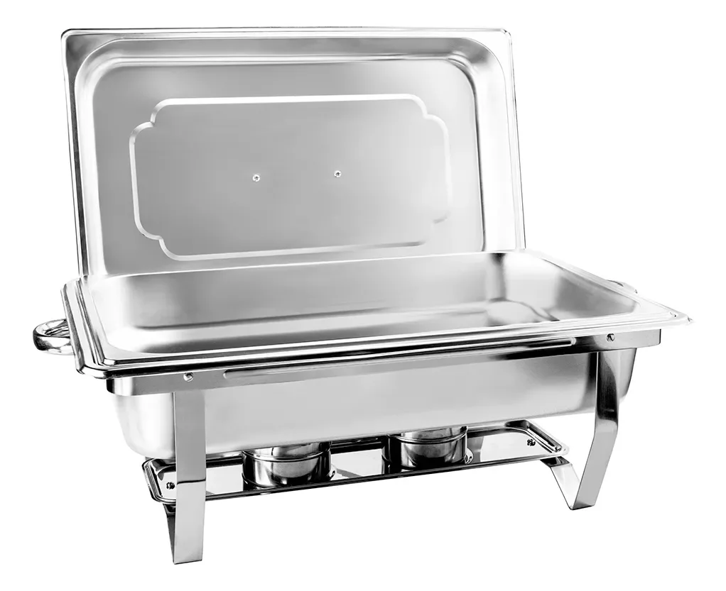 Réchaud Retangular 9 L com 1 Cuba 1/1 Inox Novadecor