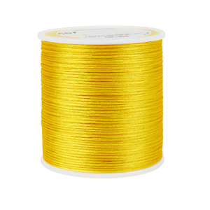 Cordão Acetinado Rabo de Rato 1mm Rolo com 100m Ouro