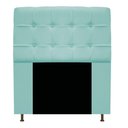Ver imagem 2 de Cabeceira Estofada Mel 90 Cm Solteiro Suede Azul Tiffany