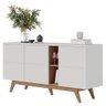 Aparador Buffet Ambiente Noronha Off White Matte Freijó - Colibri - 6