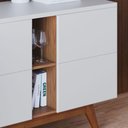 Ver imagem 2 de Aparador Buffet Ambiente Noronha Off White Matte Freijó - Colibri