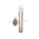 Ver imagem 2 de Arandela de Parede Billet Mini 1455 para Ambientes Diversos Cor Dourado Mate