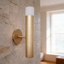 Ver imagem 3 de Arandela de Parede Billet Mini 1455 para Ambientes Diversos Cor Dourado Mate