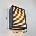 Ver imagem 2 de Luminária Parede Decorativa Led Corredor Quarto Sala Ébano