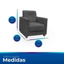 Ver imagem 7 de Sofá + 1 Poltrona para Sala de Estar Moderno Confortável Veneza Suede